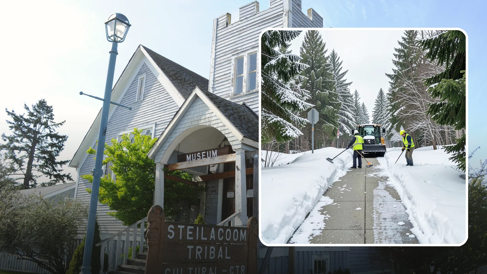 ADA Sidewalk Clearing in Steilacoom, Pierce County, WA - We clear sidewalks to ADA standards so ramps, routes, and access points stay usable in winter.