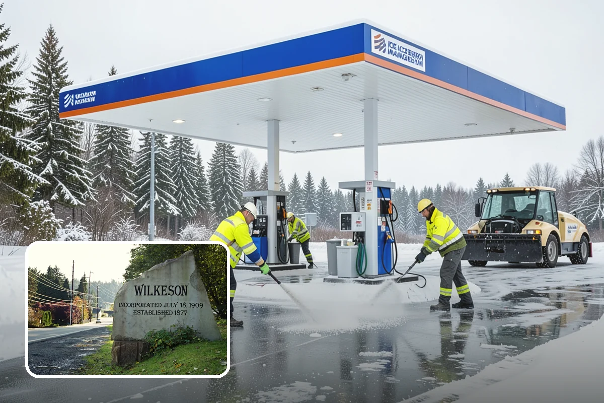ADA Sidewalk Clearing in Wilkeson, Pierce County, WA - Maintains ADA-compliant accessible routes