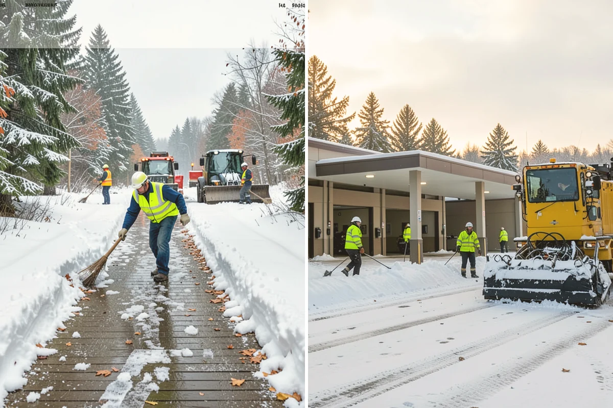 After-Hours Snow Removal in Algona, King County, WA - We identify your opening time and target completion window
