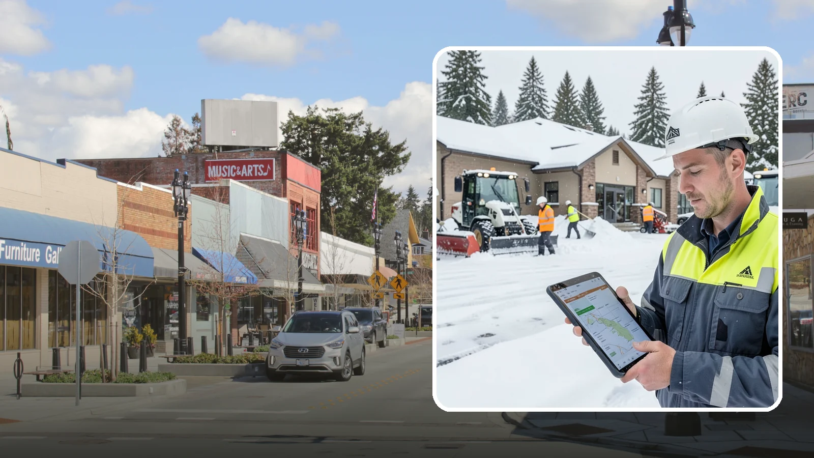 After-Hours Snow Removal in Bothell, King County, WA - Evening and overnight clearing that readies your property before the next business day begins.