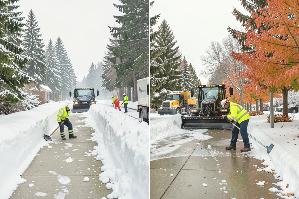 After-Hours Snow Removal in Bothell, King County, WA - We identify your opening time and target completion window