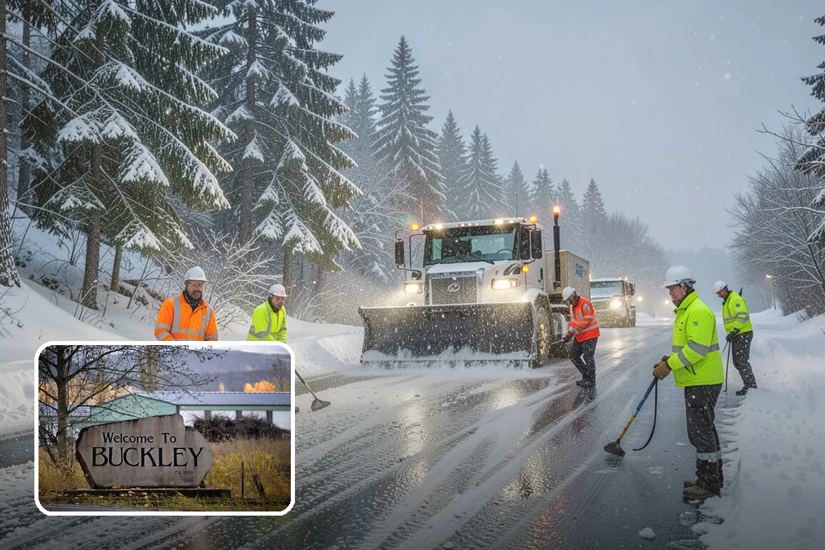 After-Hours Snow Removal in Buckley, Pierce County, WA - Clearing completed before the next business day