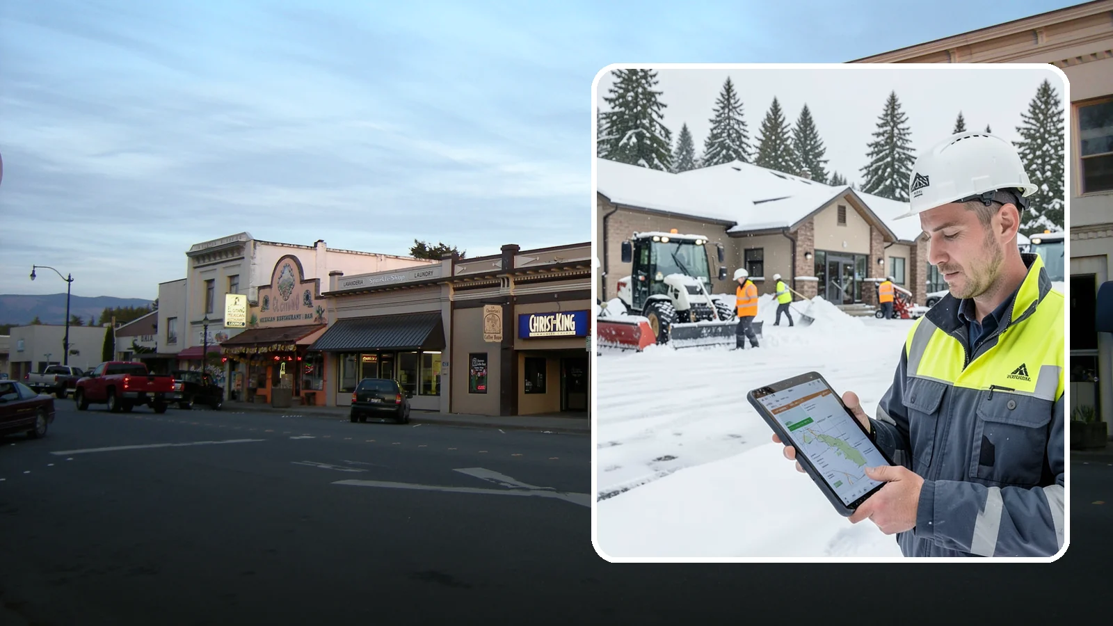 After-Hours Snow Removal in Burlington, Skagit County, WA - Evening and overnight clearing that readies your property before the next business day begins.