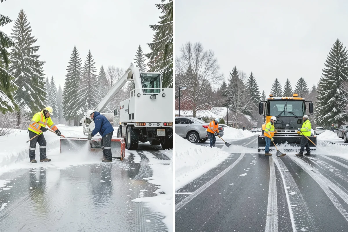 After-Hours Snow Removal in Burlington, Skagit County, WA - We identify your opening time and target completion window