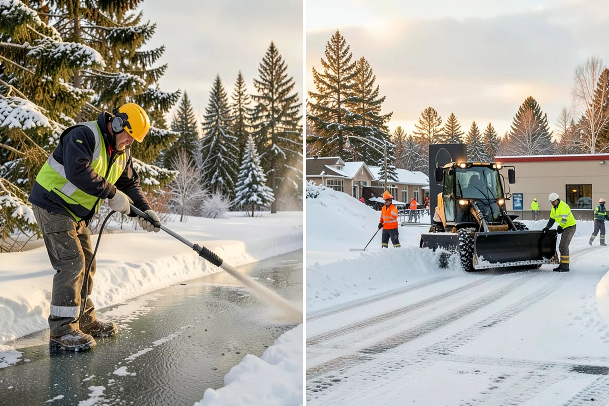 After-Hours Snow Removal in Clyde Hill, King County, WA - We identify your opening time and target completion window