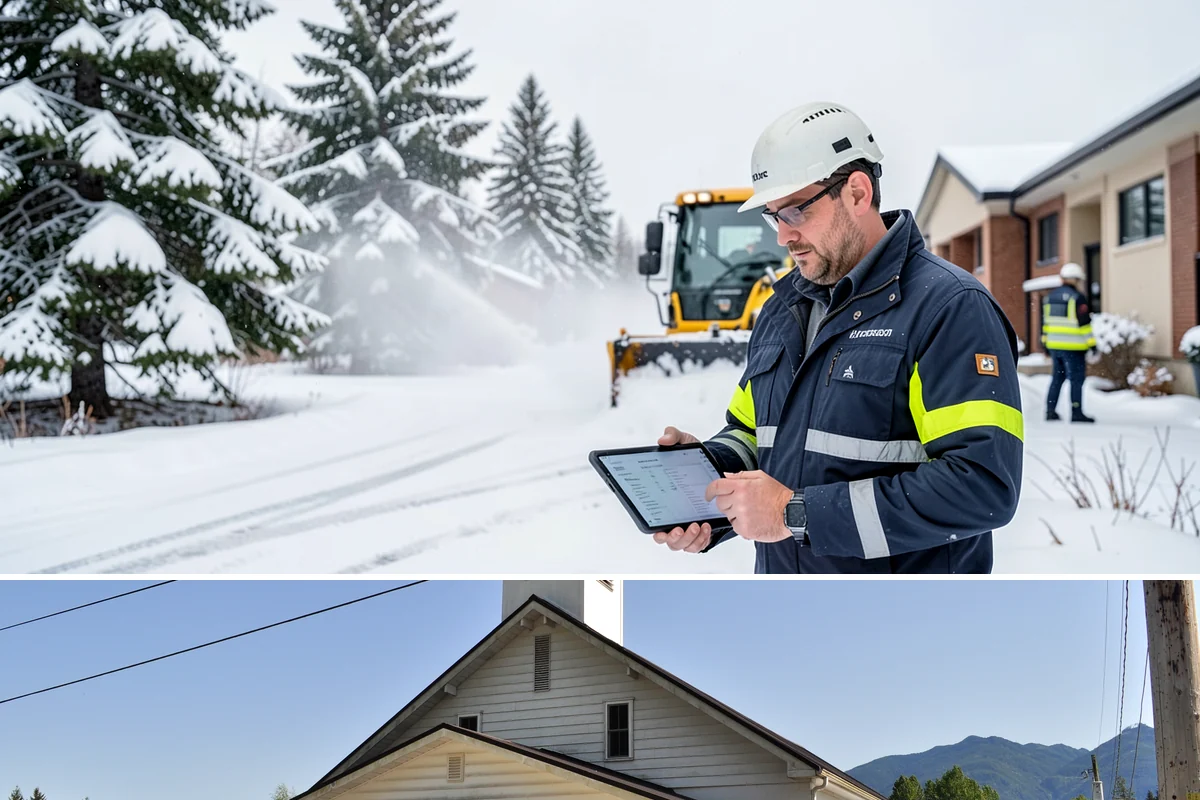 After-Hours Snow Removal in Concrete, Skagit County, WA - This service is in highest demand during December and January, when evening snow and hard overnight freezes coincide.