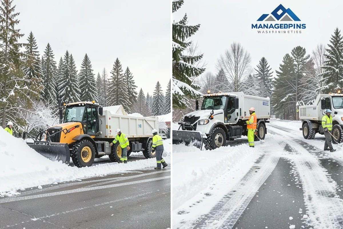 After-Hours Snow Removal in Covington, King County, WA - We identify your opening time and target completion window