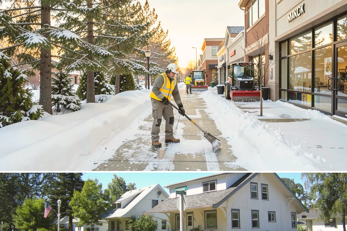After-Hours Snow Removal in DuPont, Pierce County, WA - This service is in highest demand during December and January, when evening snow and hard overnight freezes coincide.