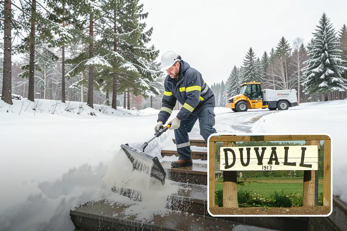 After-Hours Snow Removal in Duvall, King County, WA - Clearing completed before the next business day