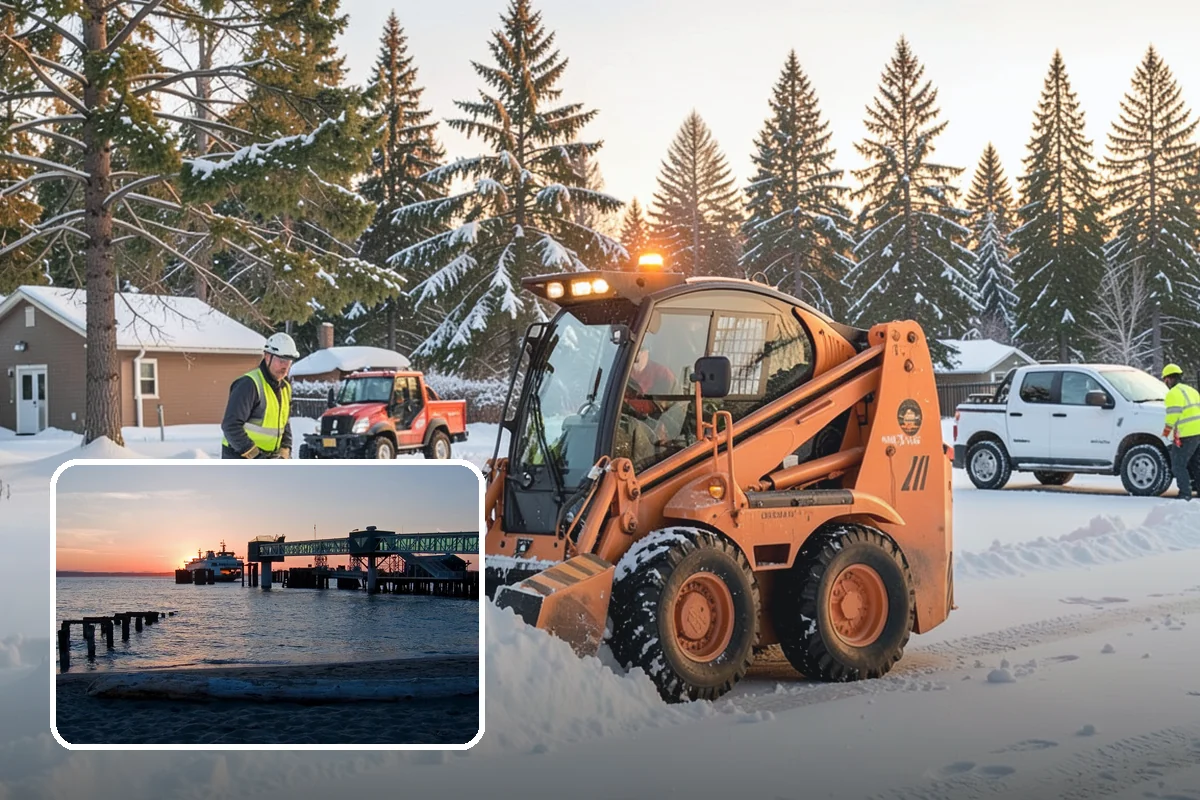 After-Hours Snow Removal in Edmonds, Snohomish County, WA - Clearing completed before the next business day