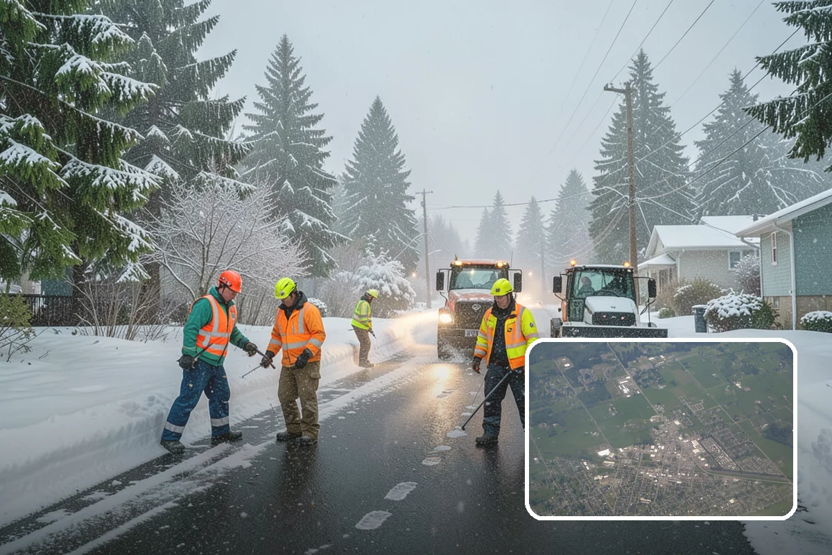 After-Hours Snow Removal in Enumclaw, King County, WA - Clearing completed before the next business day