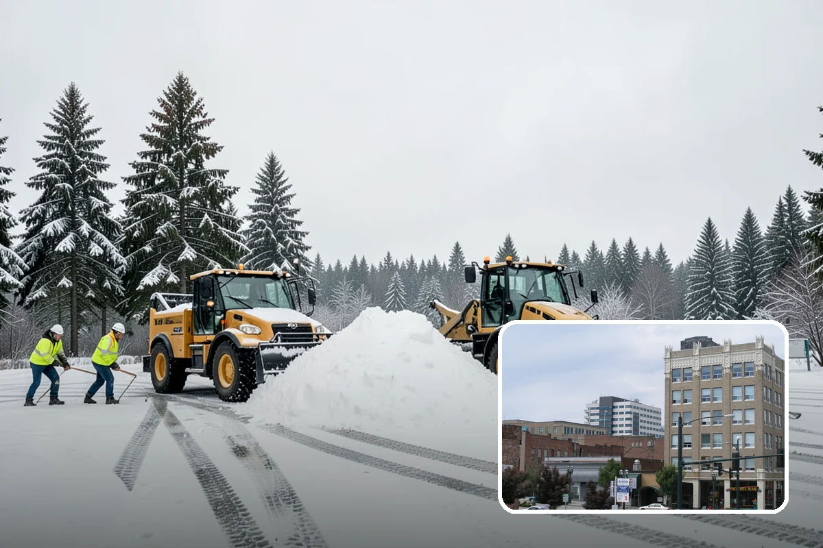 After-Hours Snow Removal in Everett, Snohomish County, WA - Clearing completed before the next business day
