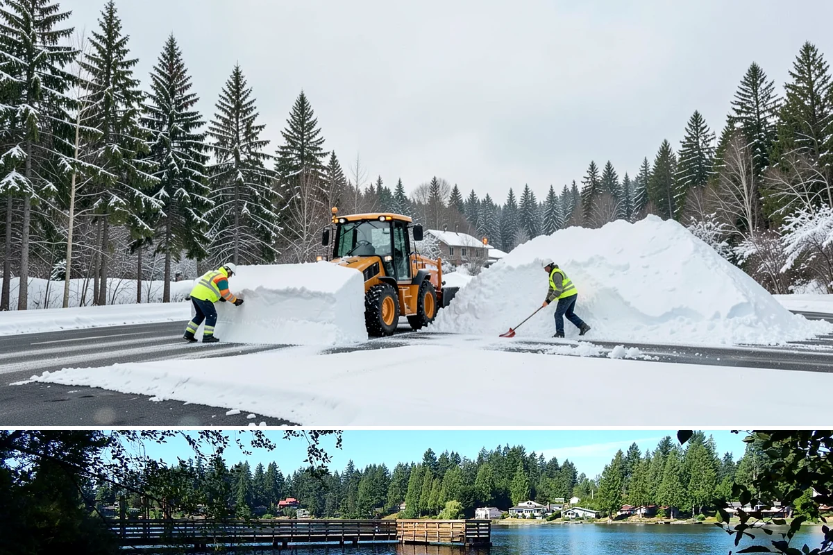 After-Hours Snow Removal in Federal Way, King County, WA - This service is in highest demand during December and January, when evening snow and hard overnight freezes coincide.