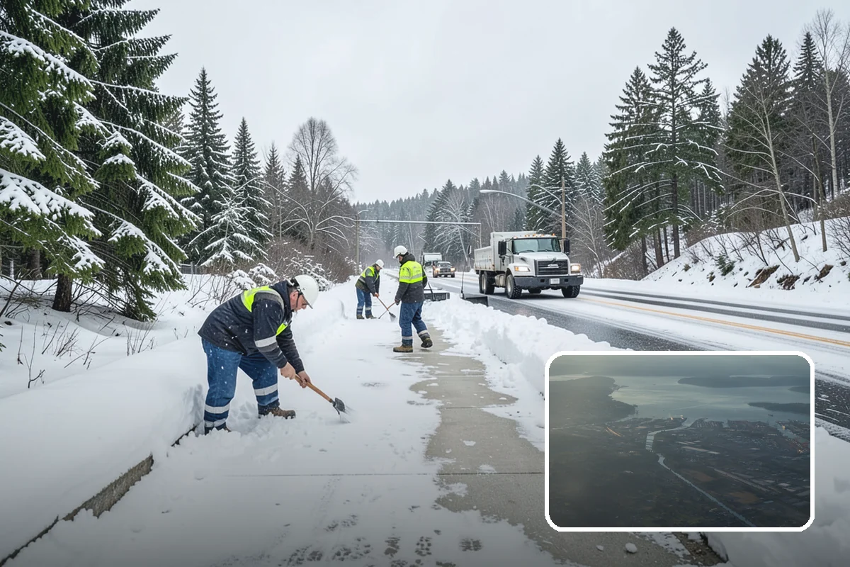 After-Hours Snow Removal in Fife, Pierce County, WA - Clearing completed before the next business day