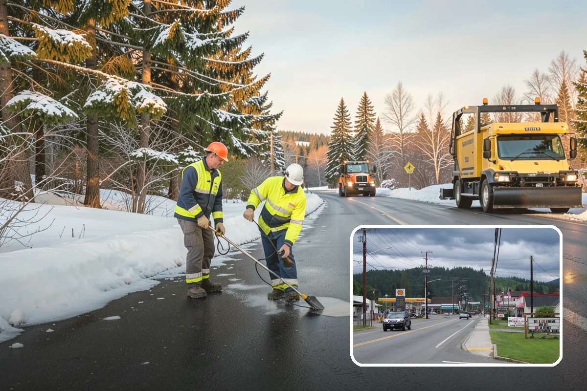 After-Hours Snow Removal in Granite Falls, Snohomish County, WA - Clearing completed before the next business day