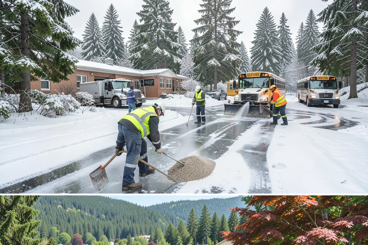 After-Hours Snow Removal in Index, Snohomish County, WA - This service is in highest demand during December and January, when evening snow and hard overnight freezes coincide.