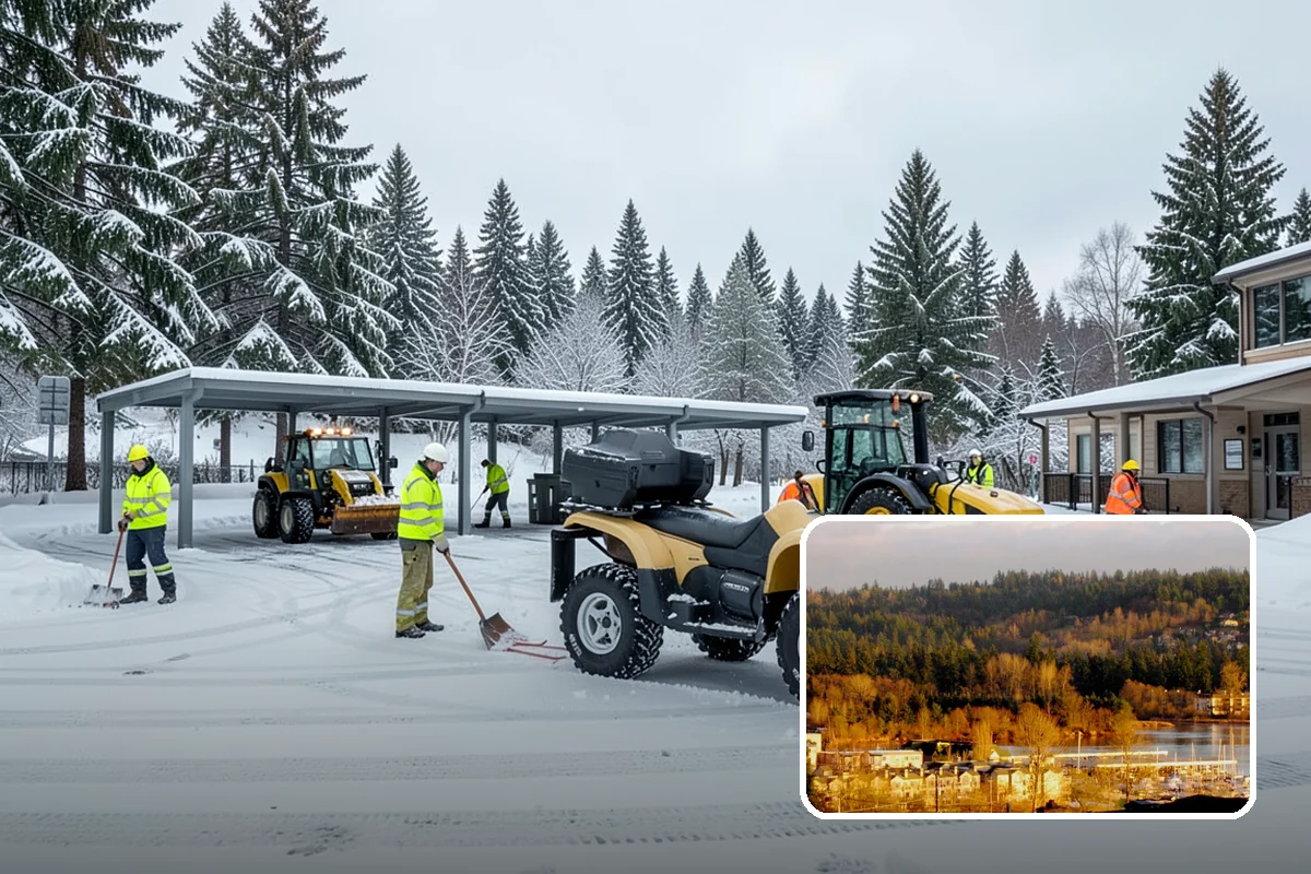 After-Hours Snow Removal in Kenmore, King County, WA - Clearing completed before the next business day