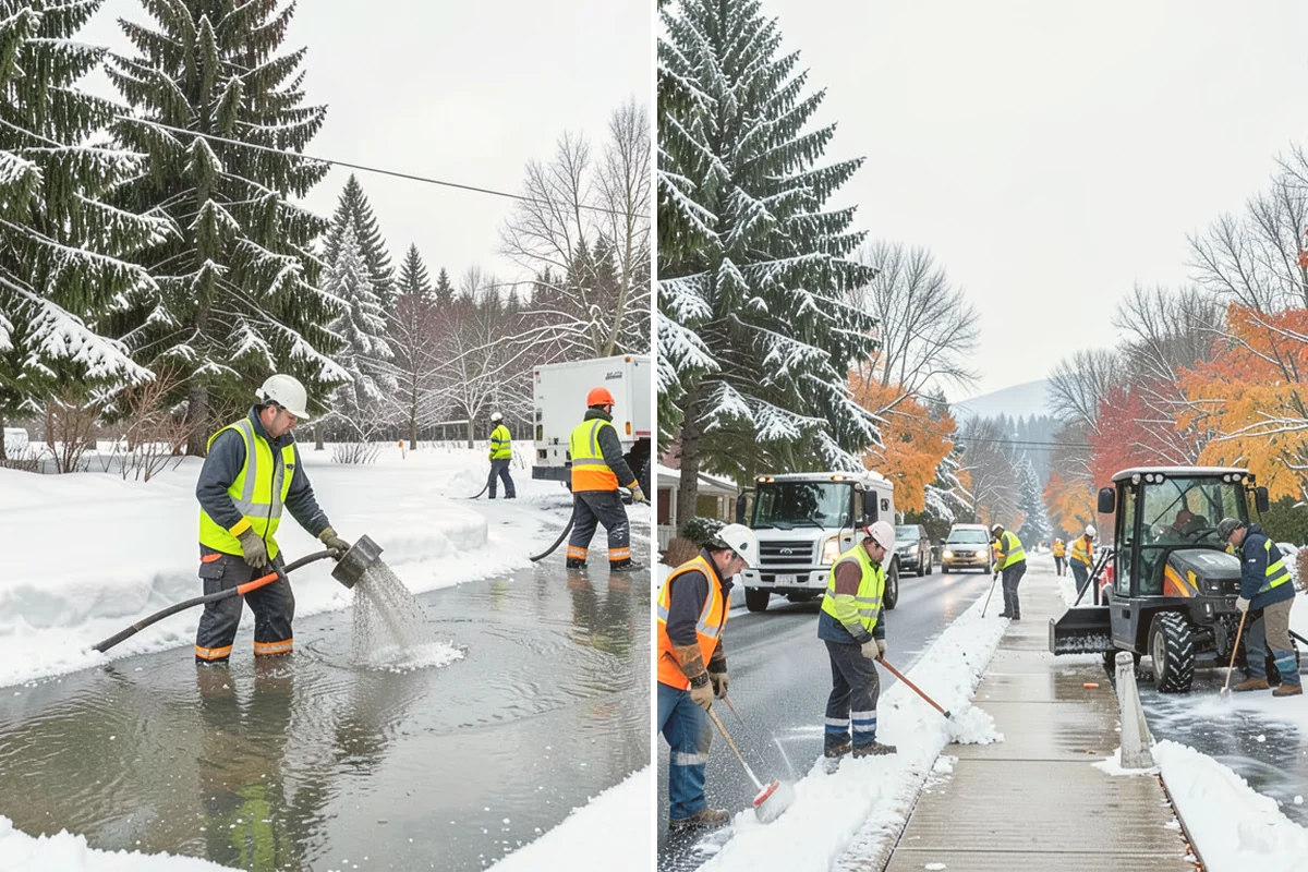 After-Hours Snow Removal in Kent, King County, WA - We identify your opening time and target completion window