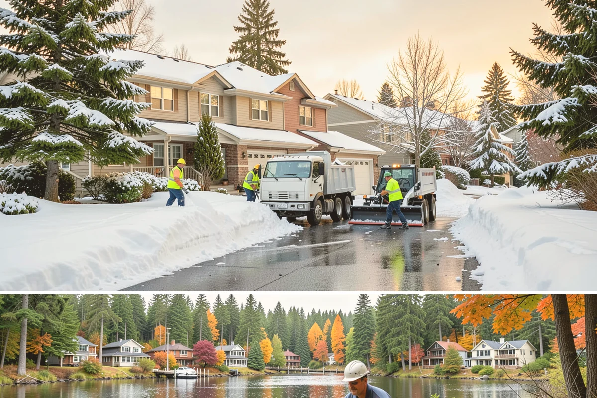 After-Hours Snow Removal in La Conner, Skagit County, WA - This service is in highest demand during December and January, when evening snow and hard overnight freezes coincide.