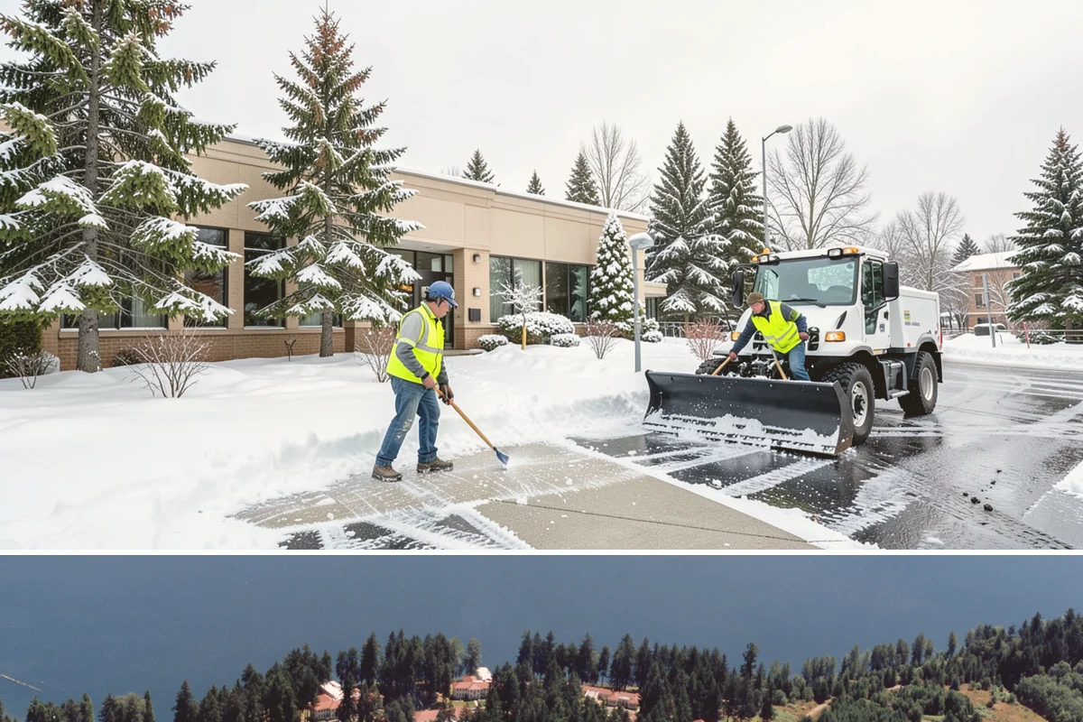After-Hours Snow Removal in Lakewood, Pierce County, WA - This service is in highest demand during December and January, when evening snow and hard overnight freezes coincide.