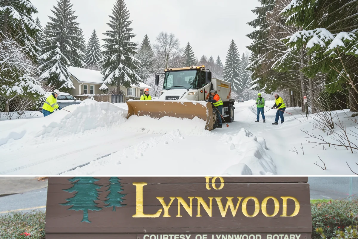 After-Hours Snow Removal in Lynnwood, Snohomish County, WA - This service is in highest demand during December and January, when evening snow and hard overnight freezes coincide.