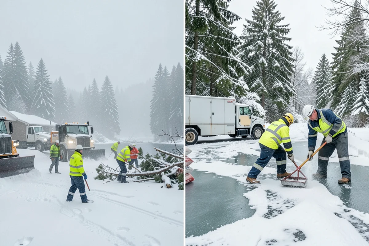 After-Hours Snow Removal in Maple Valley, King County, WA - We identify your opening time and target completion window