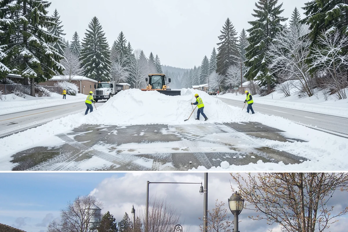 After-Hours Snow Removal in Marysville, Snohomish County, WA - This service is in highest demand during December and January, when evening snow and hard overnight freezes coincide.