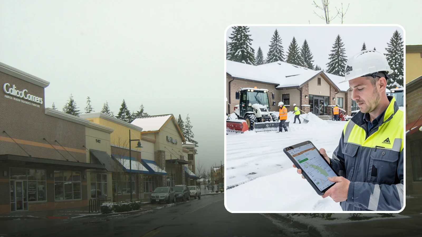 After-Hours Snow Removal in Mill Creek, Snohomish County, WA - Evening and overnight clearing that readies your property before the next business day begins.
