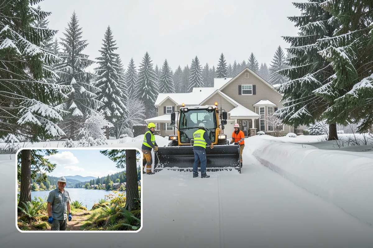 After-Hours Snow Removal in Milton, King County, WA - Clearing completed before the next business day