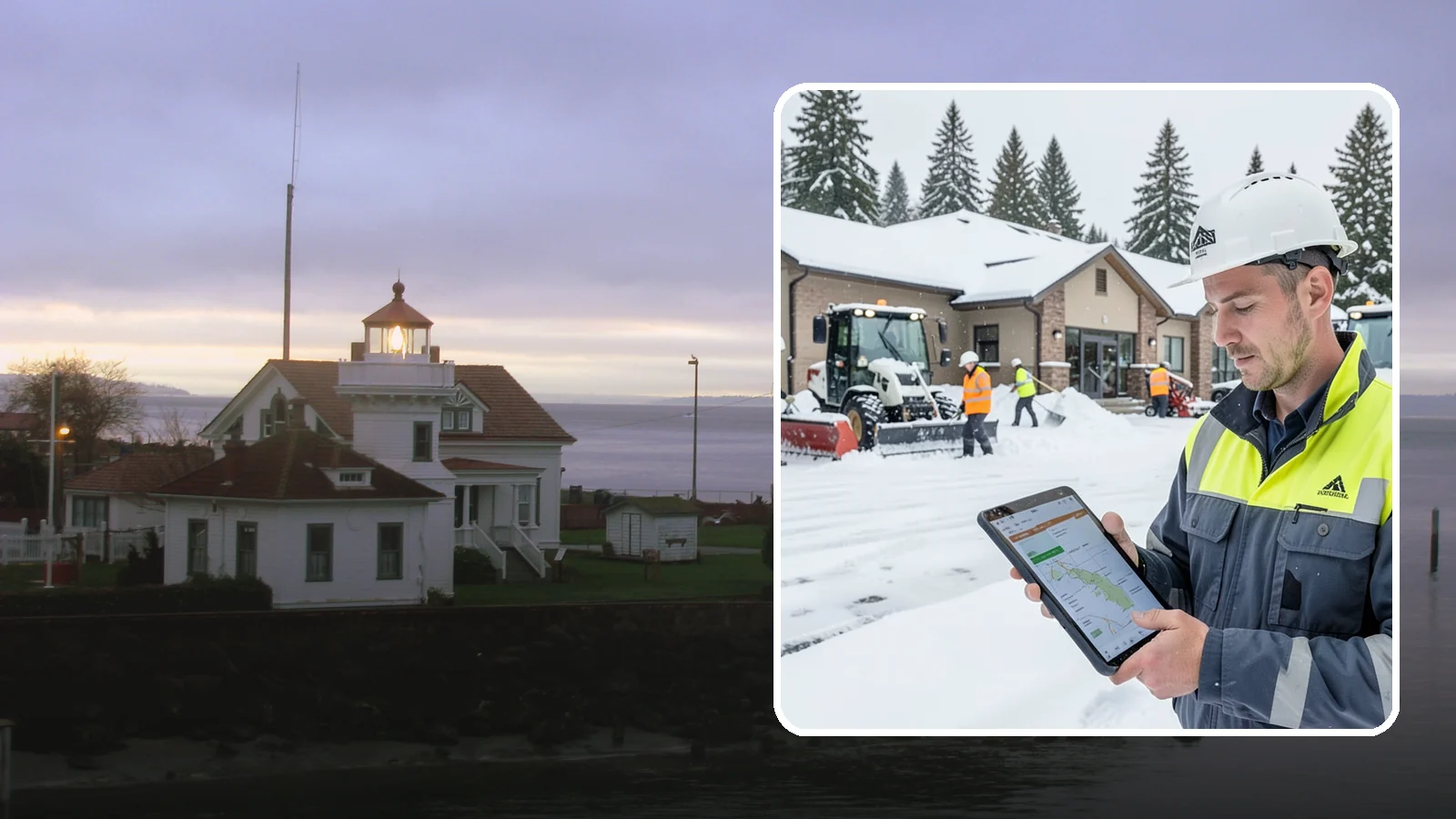 After-Hours Snow Removal in Mukilteo, Snohomish County, WA - Evening and overnight clearing that readies your property before the next business day begins.