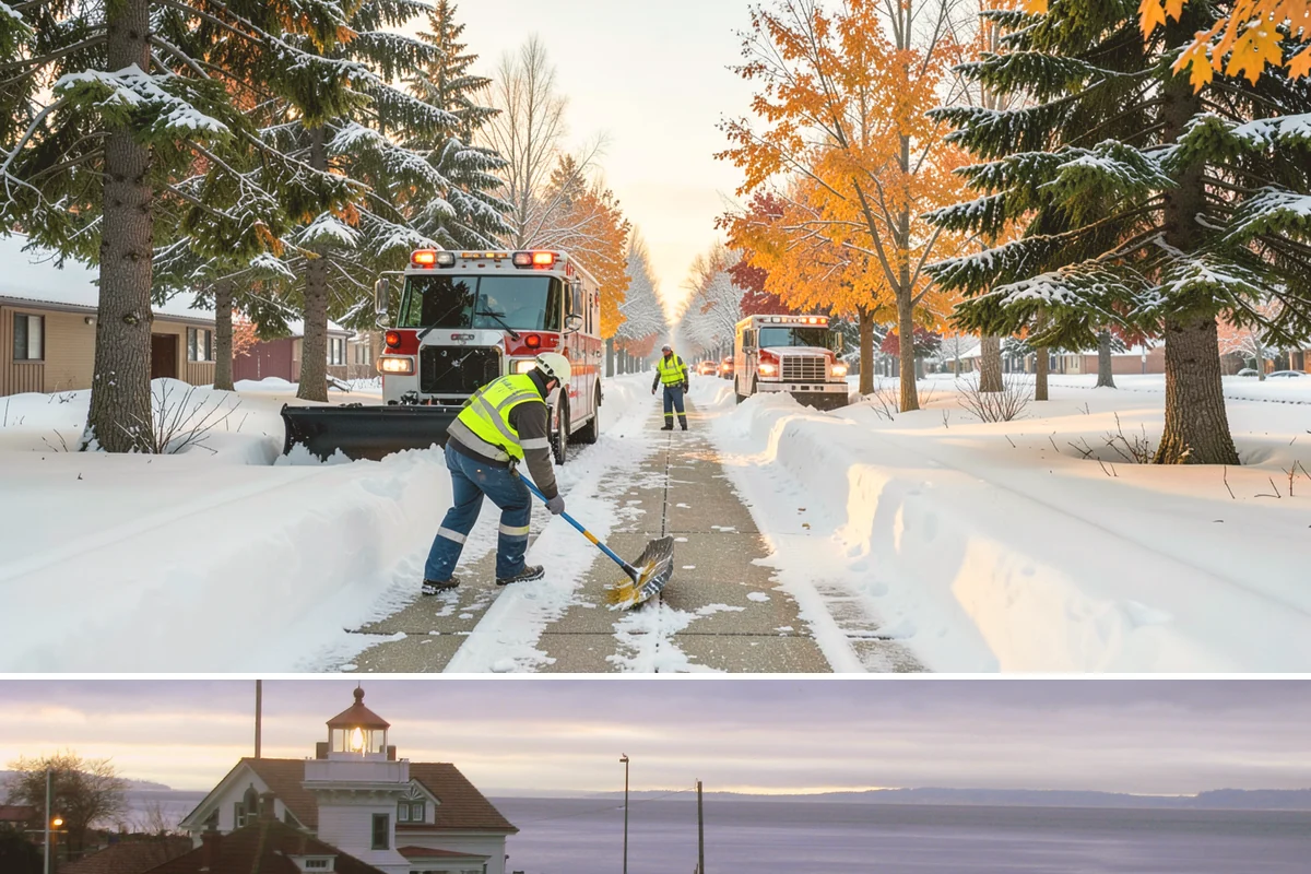 After-Hours Snow Removal in Mukilteo, Snohomish County, WA - This service is in highest demand during December and January, when evening snow and hard overnight freezes coincide.