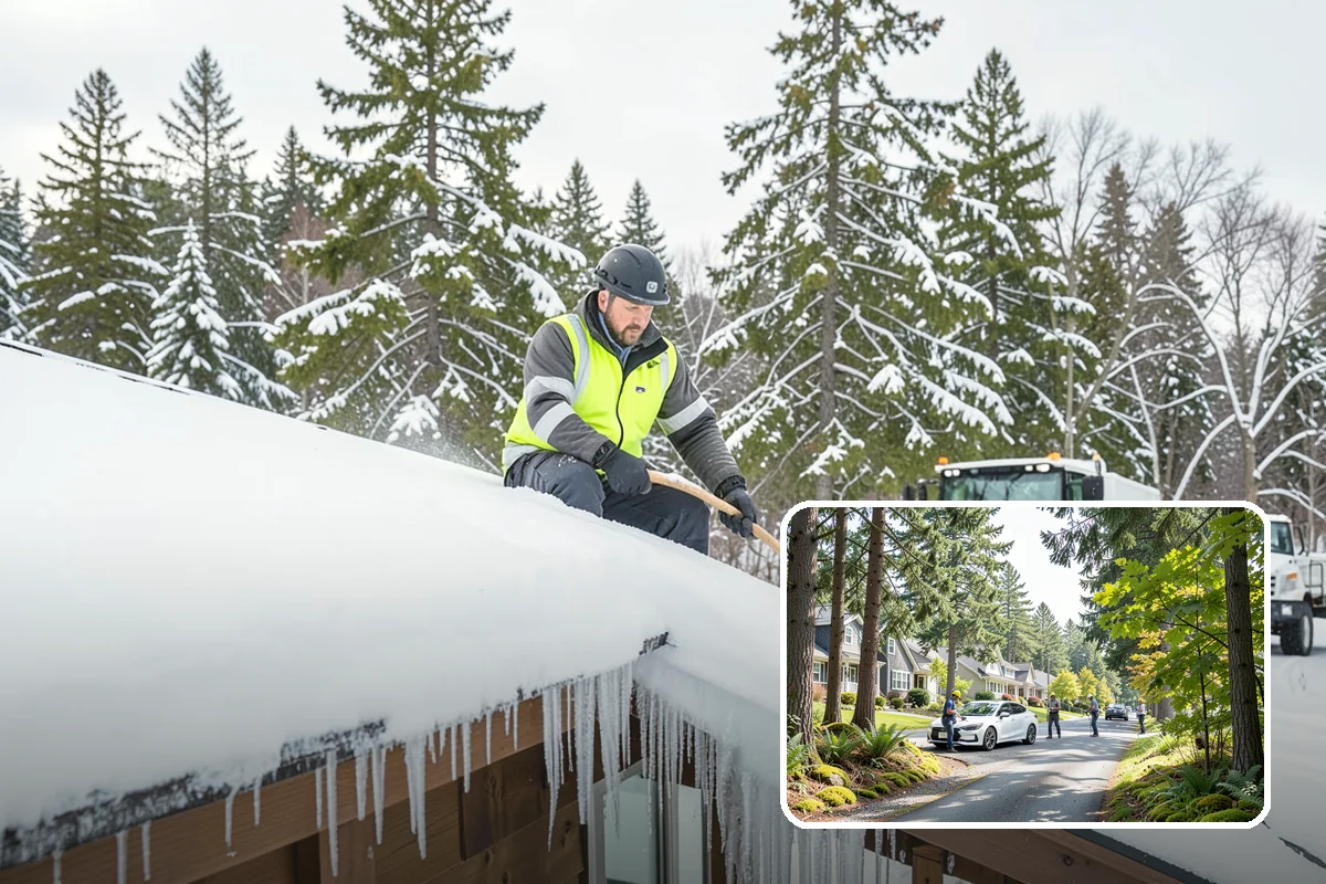 After-Hours Snow Removal in Normandy Park, King County, WA - Clearing completed before the next business day
