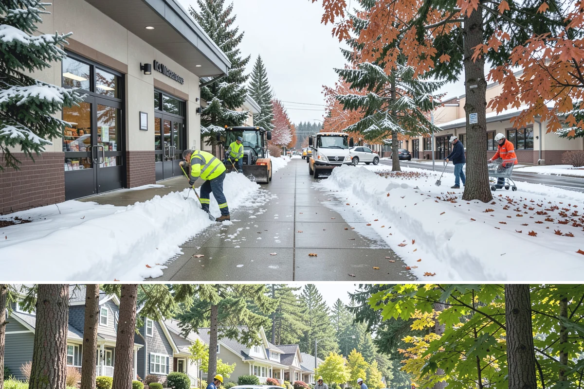 After-Hours Snow Removal in Normandy Park, King County, WA - This service is in highest demand during December and January, when evening snow and hard overnight freezes coincide.
