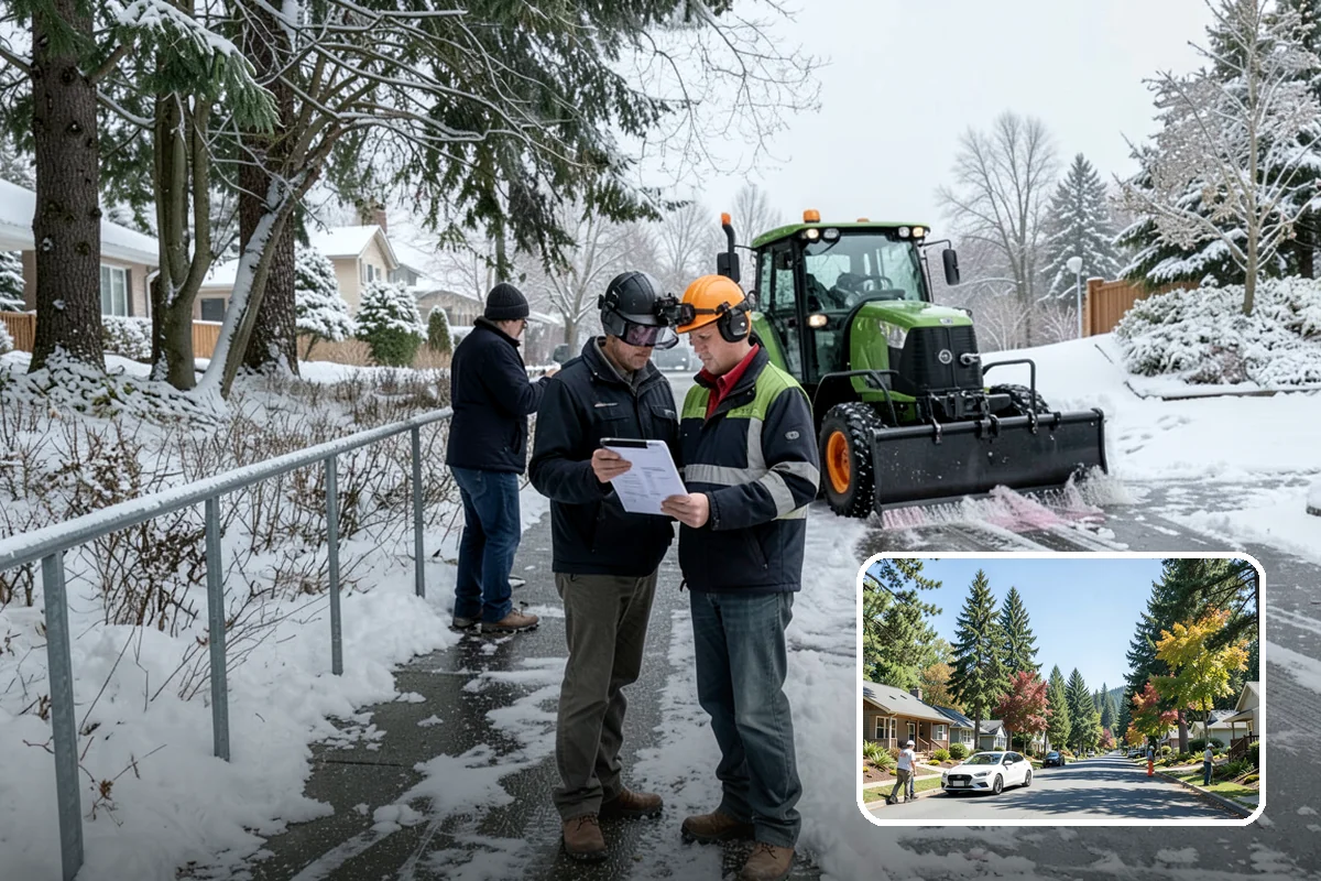 After-Hours Snow Removal in Orting, Pierce County, WA - Clearing completed before the next business day