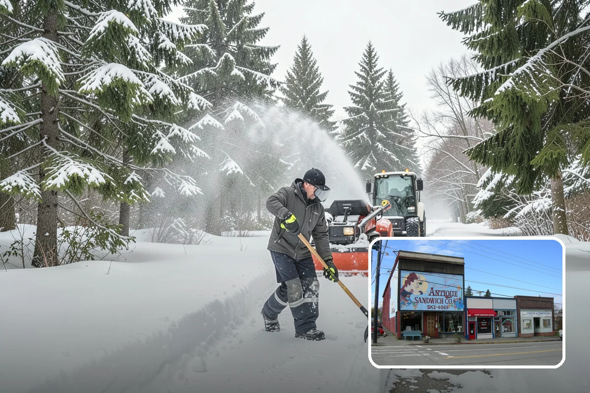 After-Hours Snow Removal in Ruston, Pierce County, WA - Clearing completed before the next business day