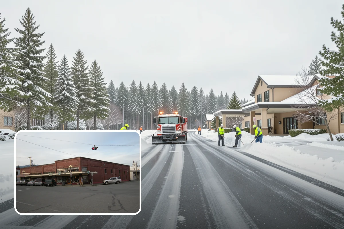 After-Hours Snow Removal in Sedro-Woolley, Skagit County, WA - Clearing completed before the next business day