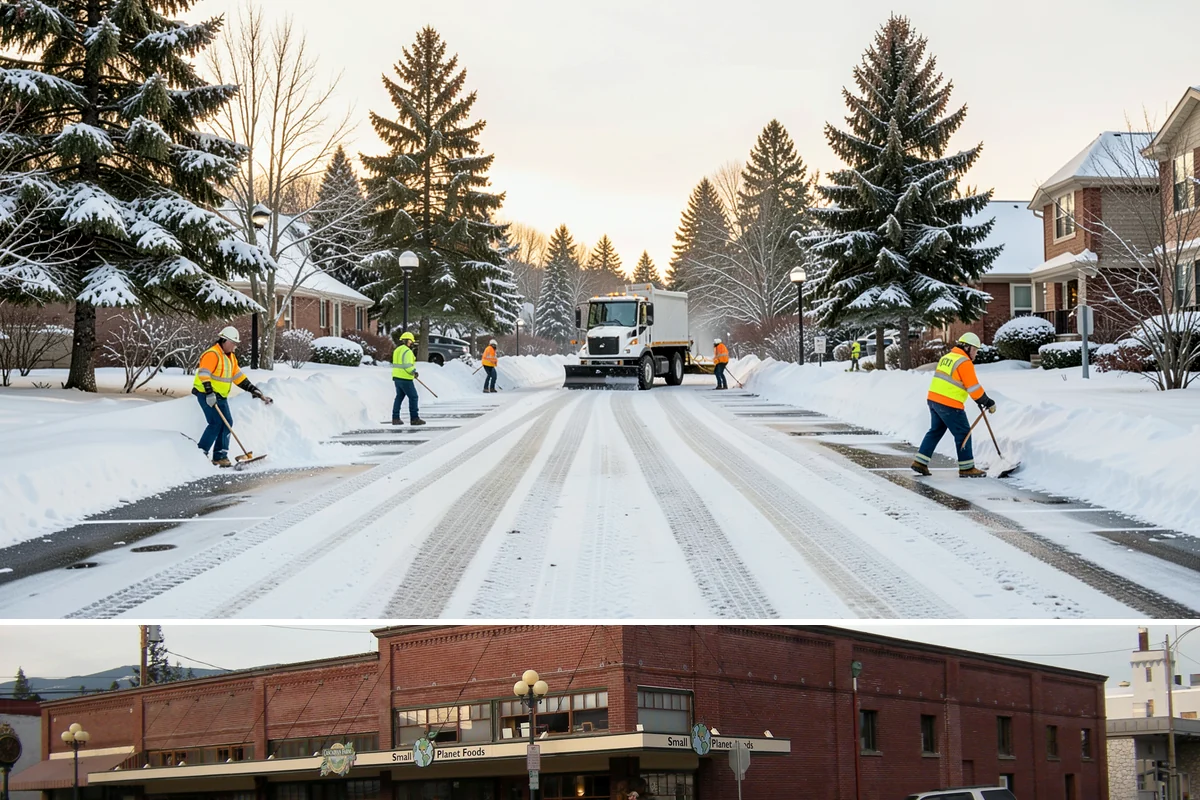 After-Hours Snow Removal in Sedro-Woolley, Skagit County, WA - This service is in highest demand during December and January, when evening snow and hard overnight freezes coincide.