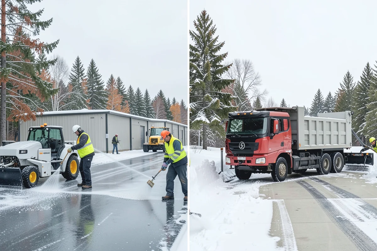 After-Hours Snow Removal in South Prairie, Pierce County, WA - We identify your opening time and target completion window