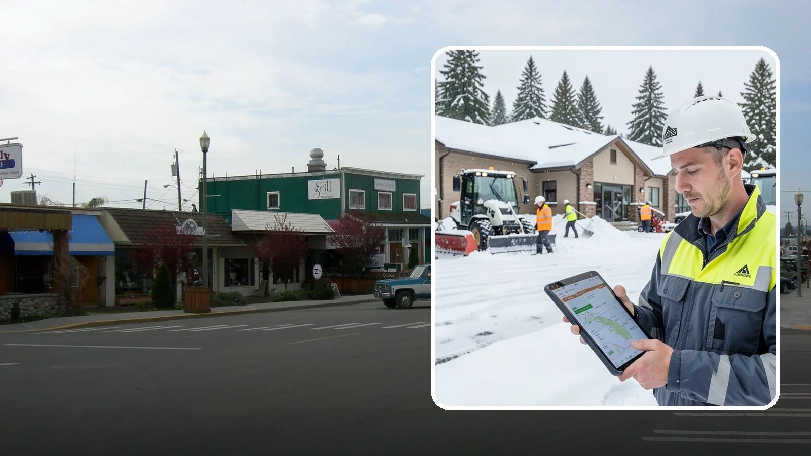 After-Hours Snow Removal in Stanwood, Snohomish County, WA - Evening and overnight clearing that readies your property before the next business day begins.