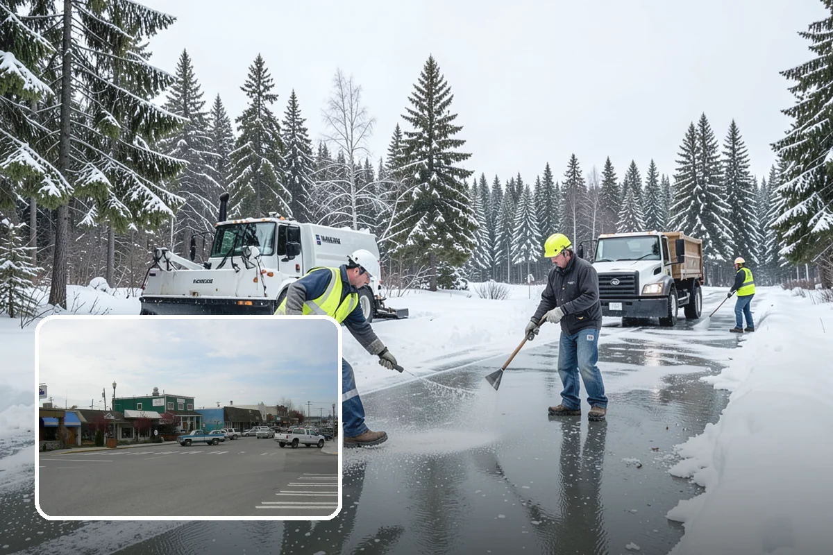After-Hours Snow Removal in Stanwood, Snohomish County, WA - Clearing completed before the next business day
