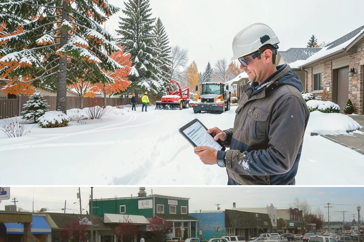 After-Hours Snow Removal in Stanwood, Snohomish County, WA - This service is in highest demand during December and January, when evening snow and hard overnight freezes coincide.
