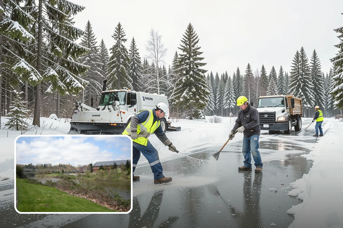 After-Hours Snow Removal in Tukwila, King County, WA - Clearing completed before the next business day