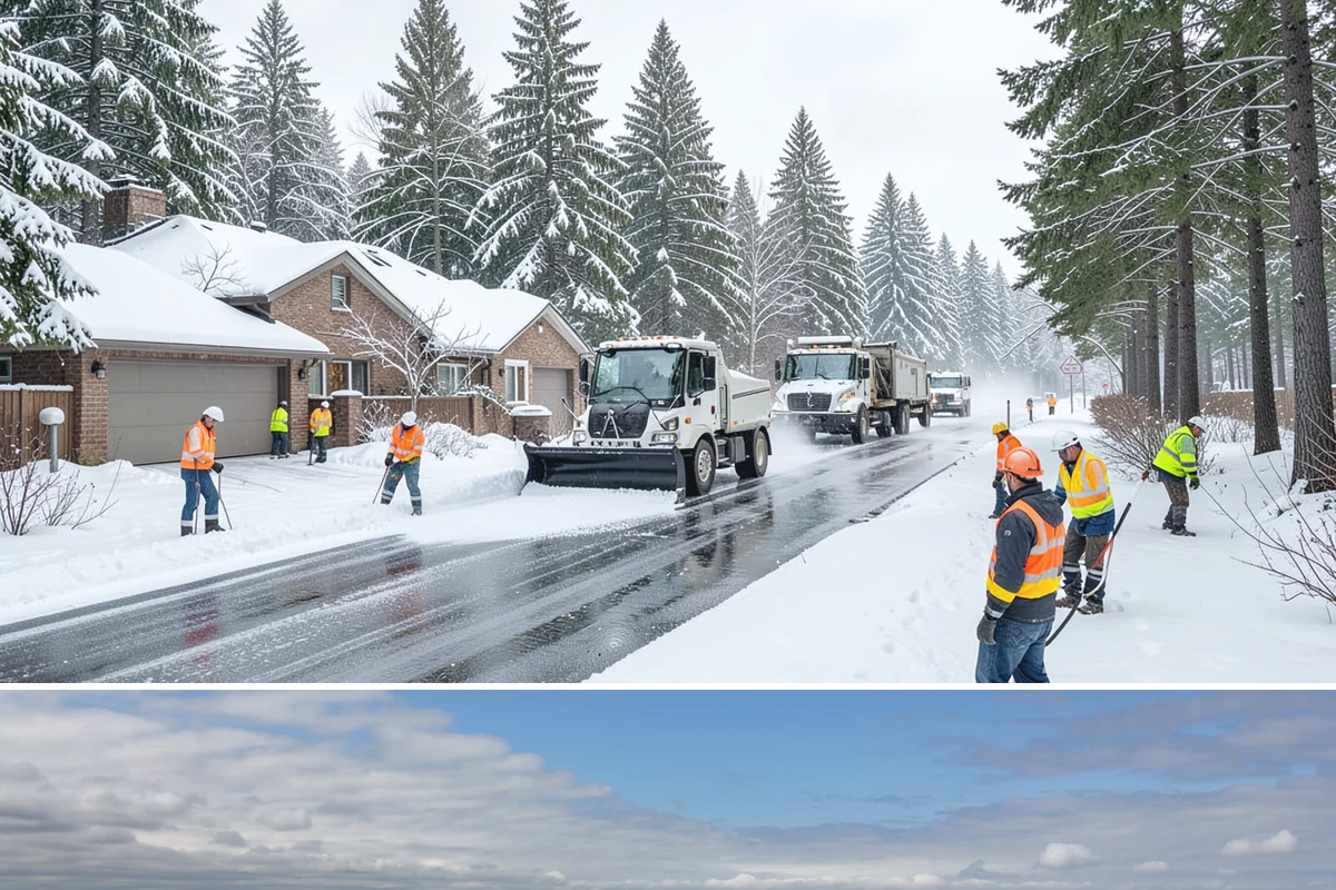 After-Hours Snow Removal in University Place, Pierce County, WA - This service is in highest demand during December and January, when evening snow and hard overnight freezes coincide.