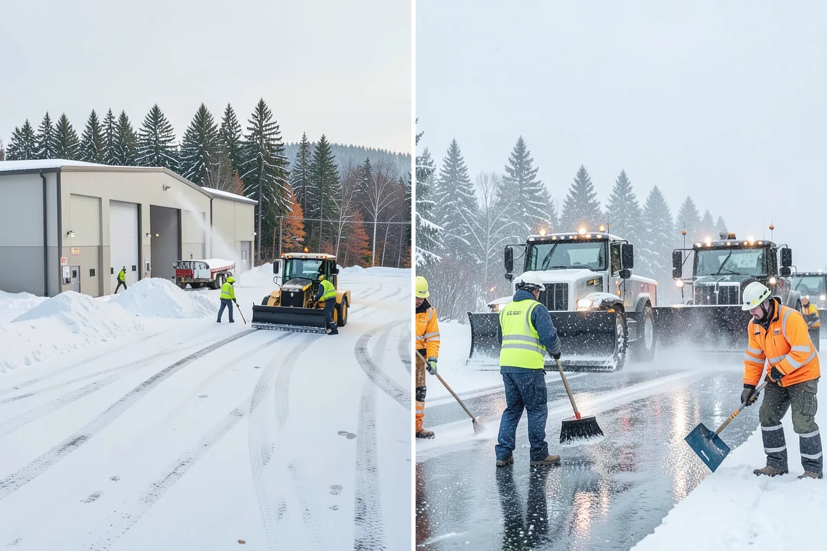After-Hours Snow Removal in Wilkeson, Pierce County, WA - We identify your opening time and target completion window