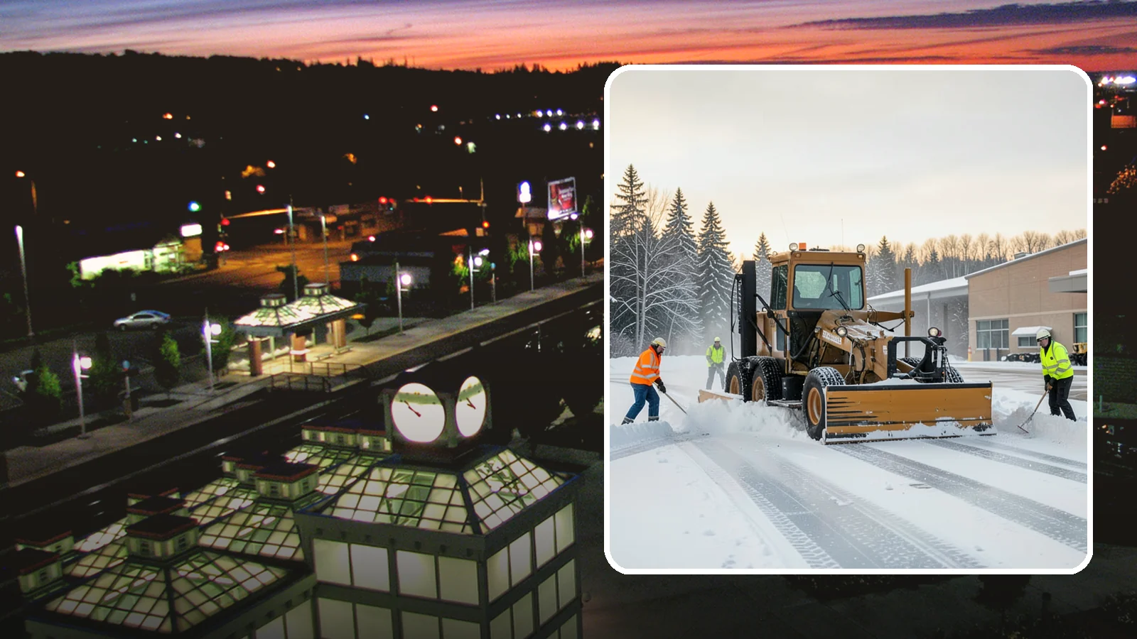 Airport Snow Removal in Auburn, King County, WA - From FBO ramps to terminal curbs and employee lots, we keep aviation ground-side surfaces clear so passengers, crews, and...