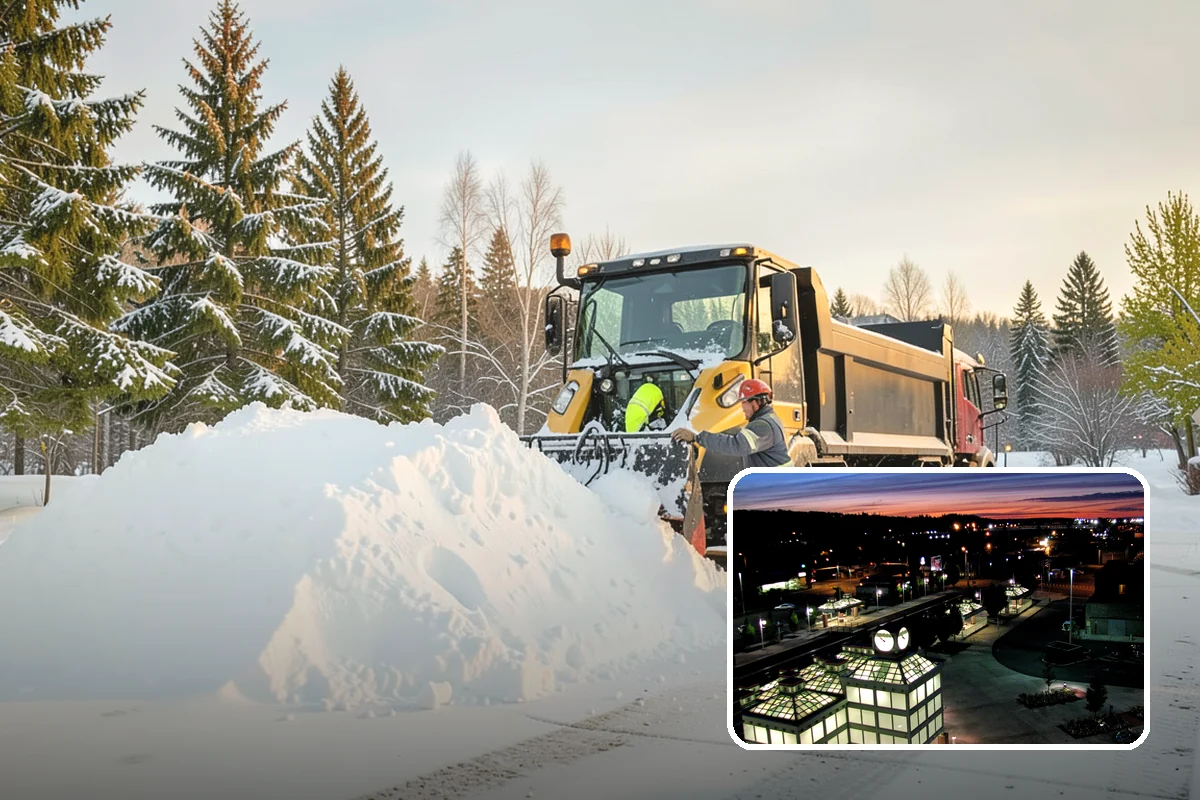 Airport Snow Removal in Auburn, King County, WA - Terminal curbs and passenger drop-offs kept flowing