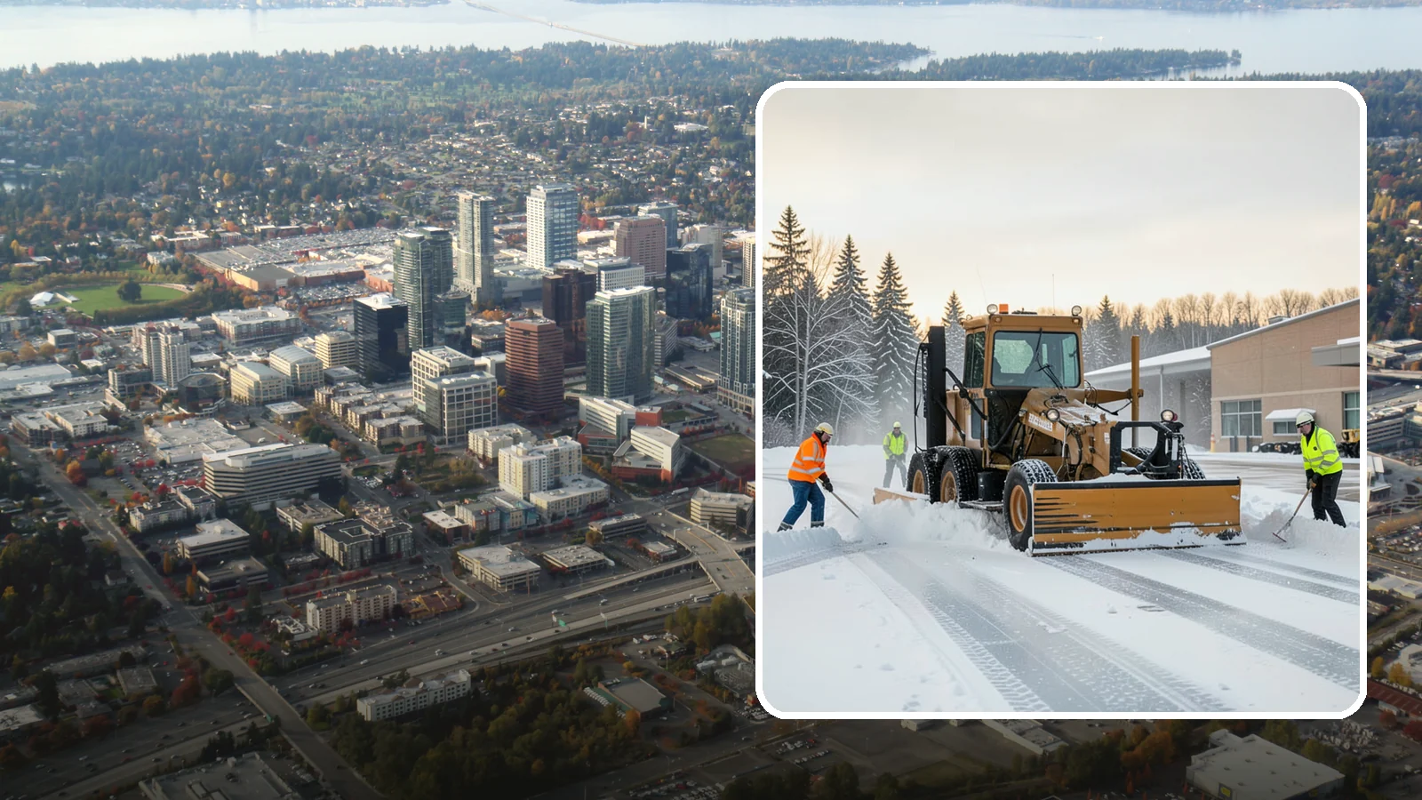 Airport Snow Removal in Bellevue, King County, WA - From FBO ramps to terminal curbs and employee lots, we keep aviation ground-side surfaces clear so passengers, crews, and...