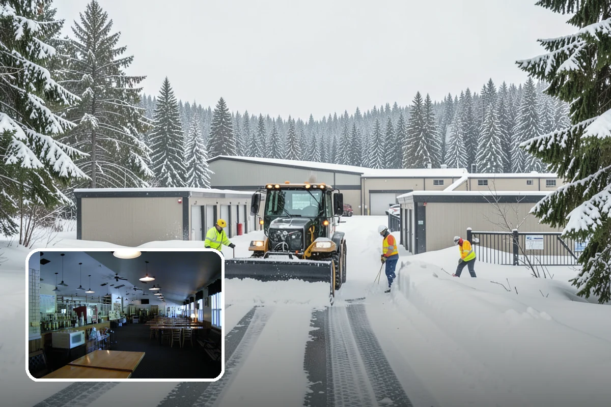 Airport Snow Removal in Black Diamond, King County, WA - Terminal curbs and passenger drop-offs kept flowing