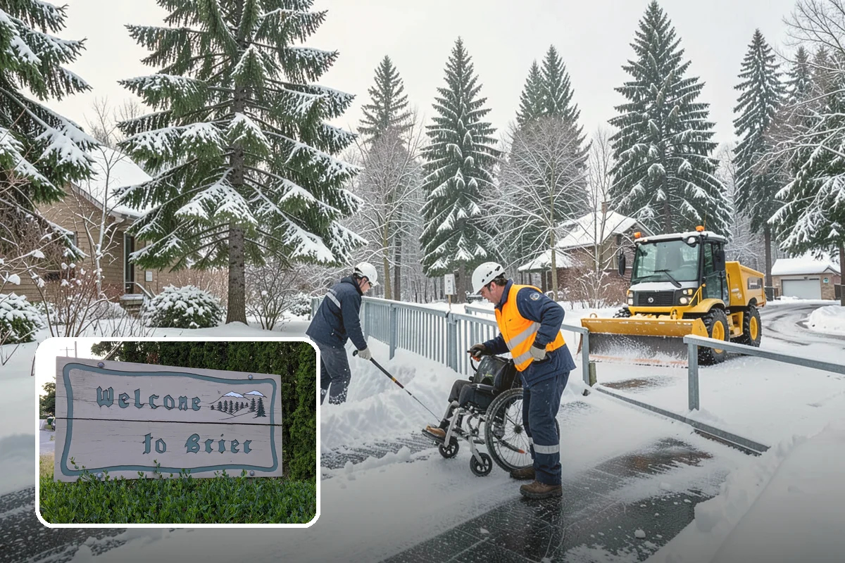 Airport Snow Removal in Brier, Snohomish County, WA - Terminal curbs and passenger drop-offs kept flowing