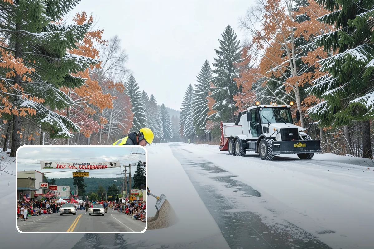Airport Snow Removal in Carnation, King County, WA - Terminal curbs and passenger drop-offs kept flowing